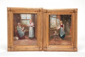 TWO PAUL DOERING OILS ON CANVA