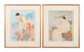 TWO PAUL JACOULET FIGURAL FRAM