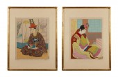 TWO PAUL JACOULET FRAMED WOODC