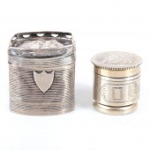 TWO PC. ANTIQUE STERLING SILVE