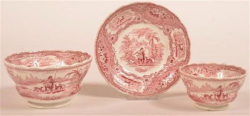 TWO PCS. OF RED STAFFORDSHIRE