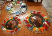 TWO PEGGY KARR TURKEY DECORATE