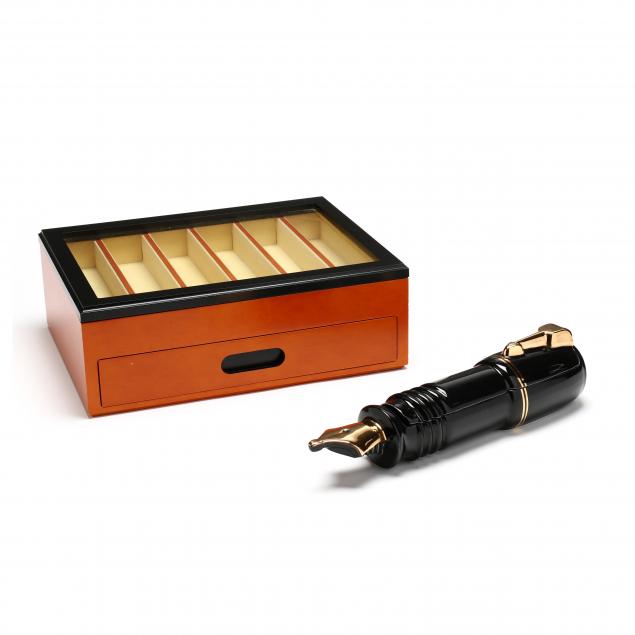 TWO PEN DISPLAY BOXES Late 20th