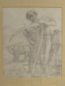 Two pencil drawings attributed to