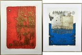 Two pencil signed Moshe Castel