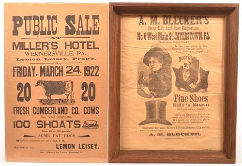 TWO PENNSYLVANIA ADVERTISING