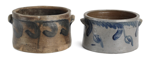 Two Pennsylvania cobalt decorated
