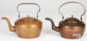 TWO PENNSYLVANIA COPPER KETTLE