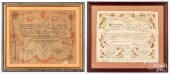 TWO PENNSYLVANIA PRINTED AND H