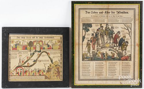 TWO PENNSYLVANIA PRINTED AND