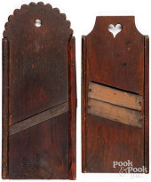 TWO PENNSYLVANIA SLAW BOARDS,