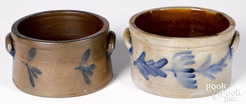TWO PENNSYLVANIA STONEWARE CAKE