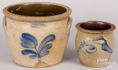 TWO PENNSYLVANIA STONEWARE CRO