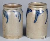 TWO PENNSYLVANIA STONEWARE CRO