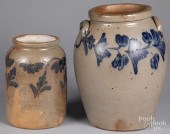 TWO PENNSYLVANIA STONEWARE CRO