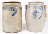 TWO PENNSYLVANIA STONEWARE CRO
