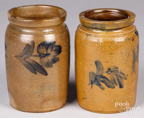 TWO PENNSYLVANIA STONEWARE JARS,