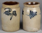 TWO PENNSYLVANIA STONEWARE JAR