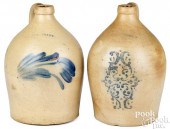 TWO PENNSYLVANIA STONEWARE JUG