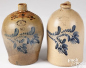 TWO PENNSYLVANIA STONEWARE JUG