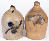 TWO PENNSYLVANIA STONEWARE JUG