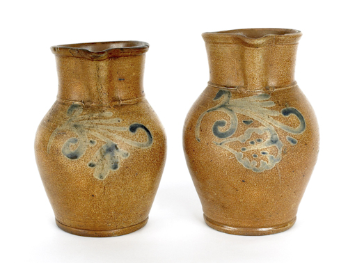 Two Pennsylvania stoneware pitchers