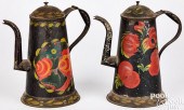 TWO PENNSYLVANIA TOLEWARE COFF