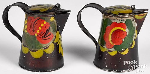 TWO PENNSYLVANIA TOLEWARE SYRUP