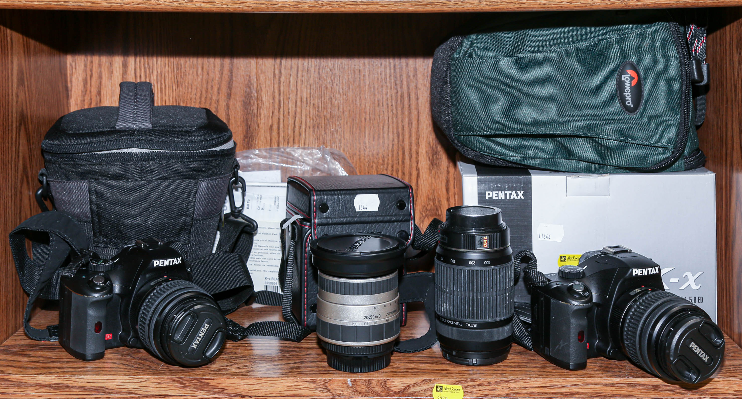 TWO PENTAX K-X CAMERAS With