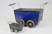 TWO PERAMBULATOR STORE TINS C.