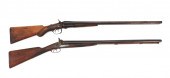 TWO PERCUSSION HAMMER SHOTGUNS