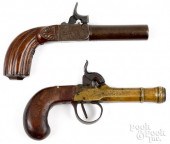 TWO PERCUSSION PISTOLS, 19TH C
