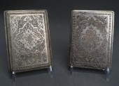 TWO PERSIAN ARABESQUE CHASED 8