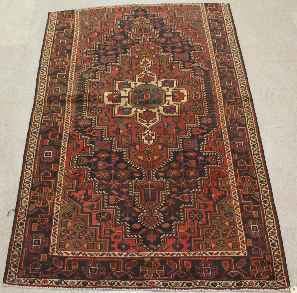 TWO PERSIAN BLUE FIELD AREA RUGSTWO