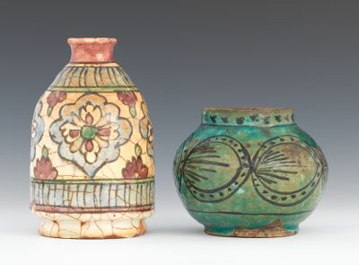Two Persian Faience Vessels The