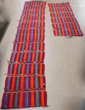TWO PERSIAN FLATSTITCH RUNNERS