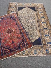 TWO PERSIAN HAMADAN RUGS, EARL