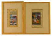 TWO PERSIAN ILLUMINATED MANUSC