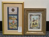 TWO PERSIAN ILLUMINATED MANUSC