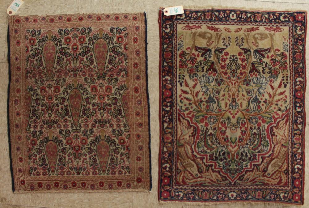 TWO PERSIAN LAVAR KERMAN MATSTWO