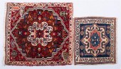 TWO PERSIAN MEDALLION WOOL RUG