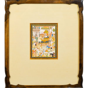 Two Persian Miniature Paintings 