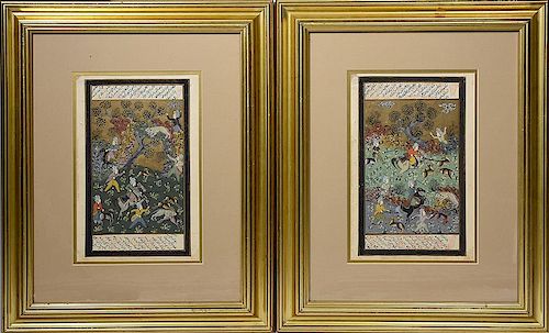 TWO PERSIAN MINIATURESTwo Persian