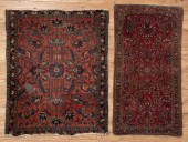 TWO PERSIAN RUGSTwo Antique Pe