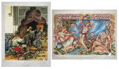 TWO PERSIAN TABRIZ TABLEAU (PI