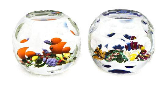 Two Perthshire Glass Paperweights
