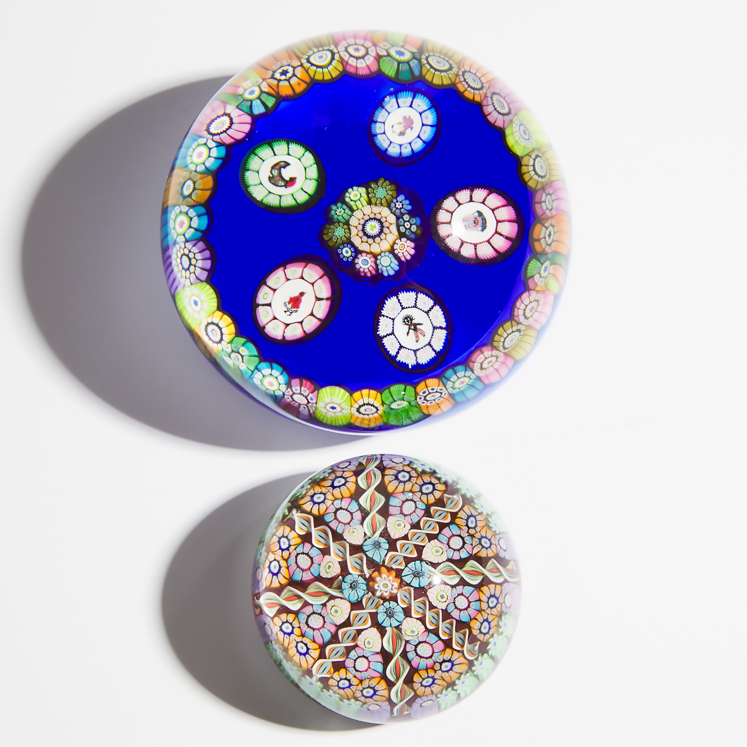 Two Perthshire Millefiori Glass