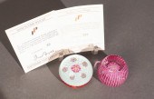TWO PERTHSHIRE MINIATURE GLASS