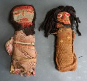 TWO PERUVIAN CHANCAY TEXTILE D