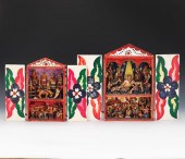 TWO PERUVIAN FOLK ART DIORAMA